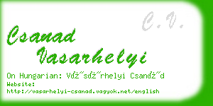 csanad vasarhelyi business card